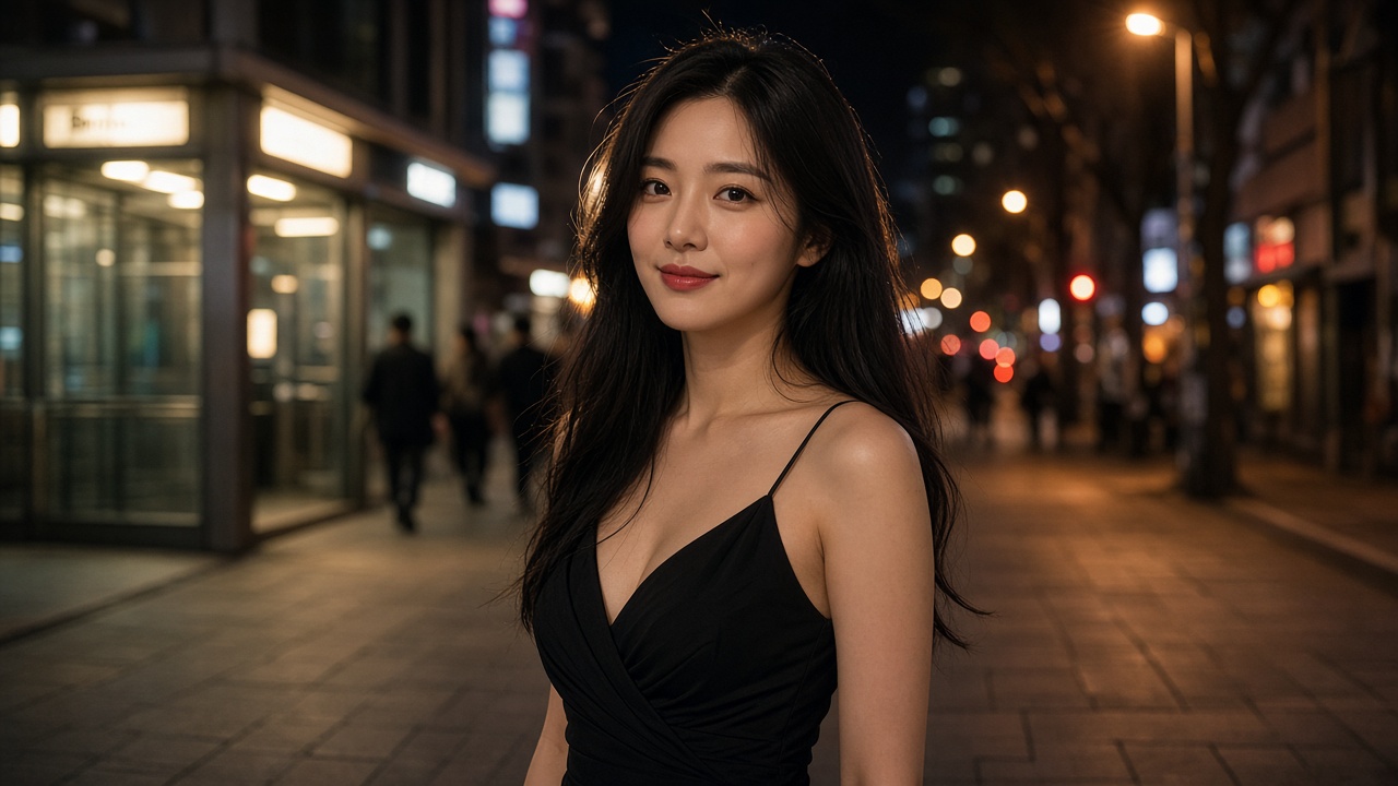 강남 밤거리 – 역세권 유흥을 안내하는 분위기 사진