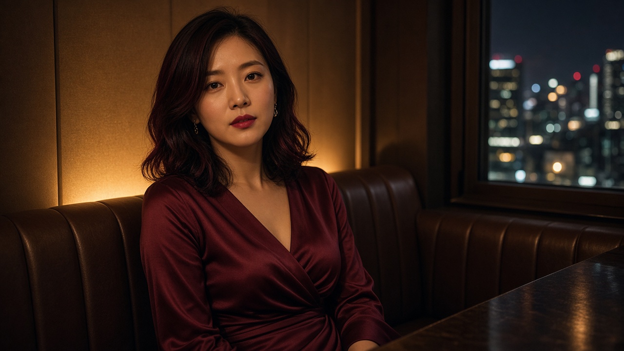 선릉·강남 밤 약속 분위기 – 프라이빗 좌석의 여성